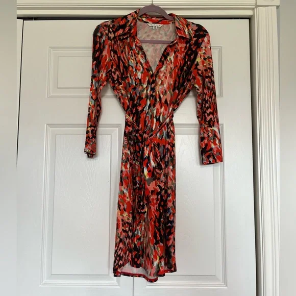 cabi red dress Loving The New Cabi Clothing Siren Wrap Dress